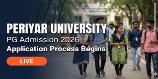 Periyar University PG Admission 2026 Begins; Apply by May 31 @periyaruniversity.ac.in